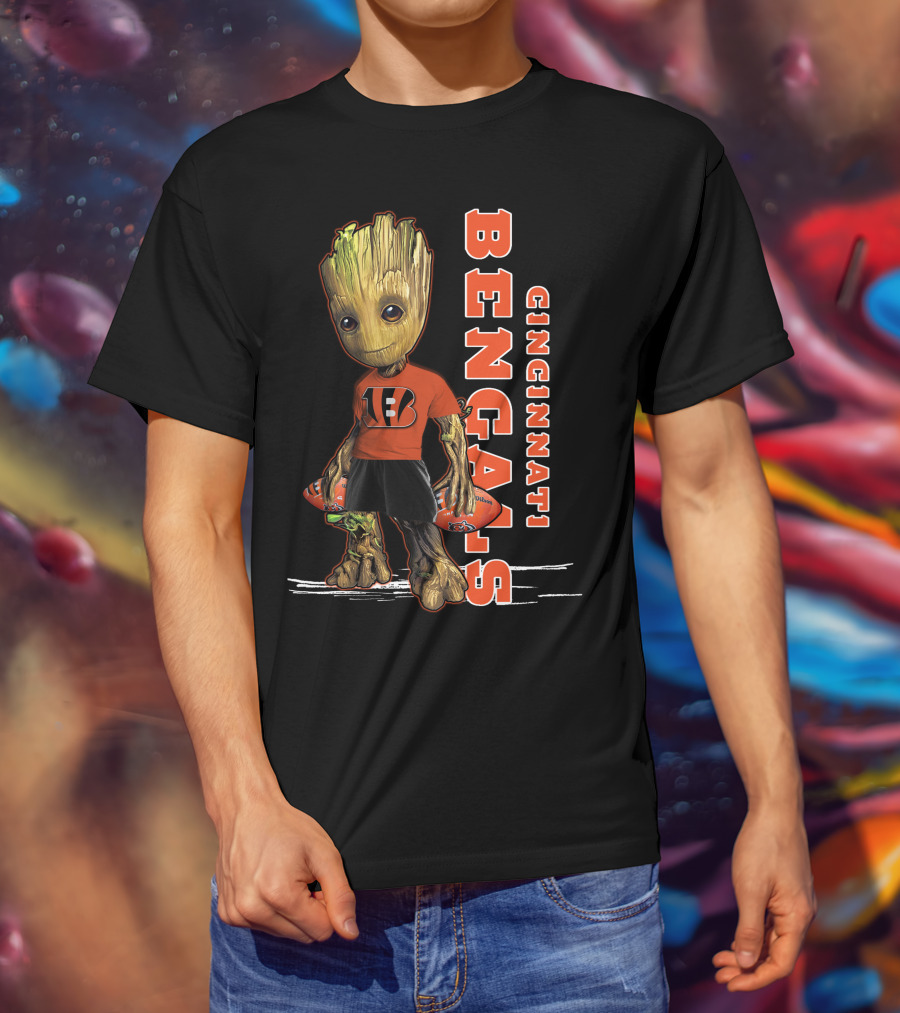 Groot Cincinnati Bengals Football Fan T-Shirt