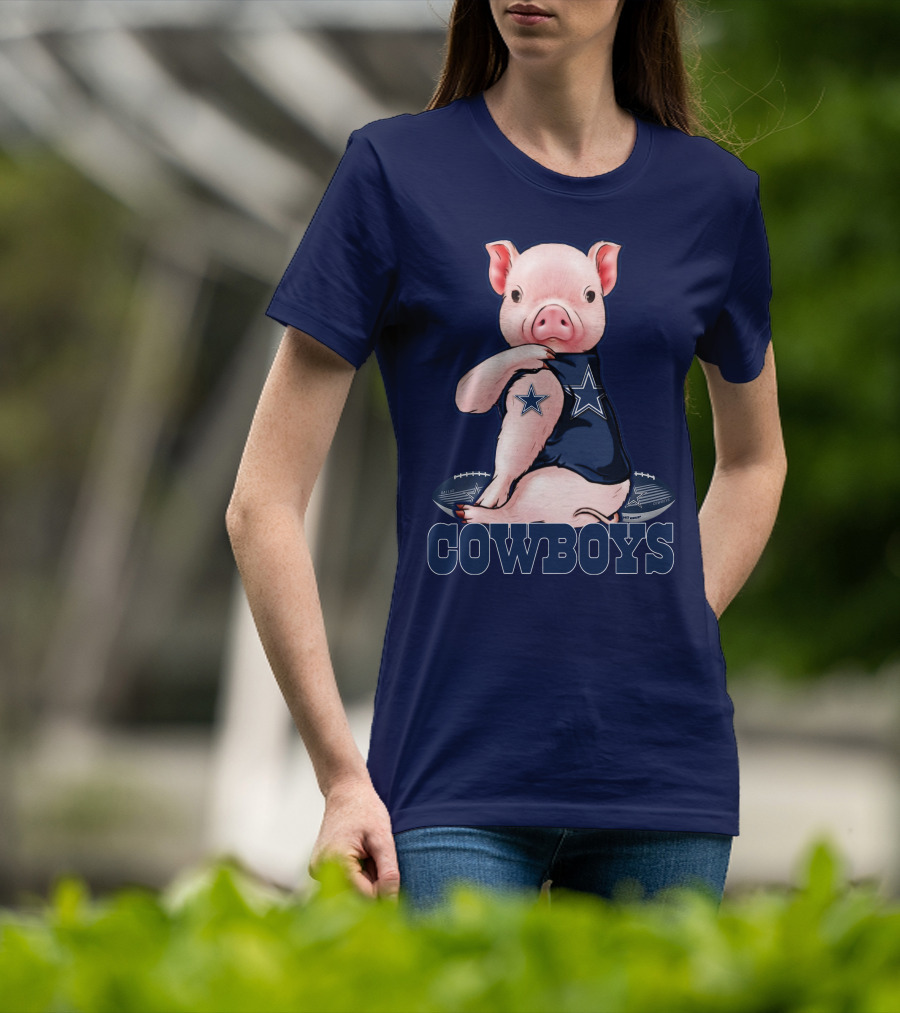 Pig COWBOYS Football Star T-Shirt
