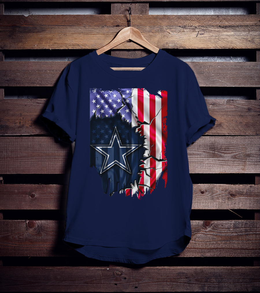 American Flag Dallas Cowboys Star T-Shirt