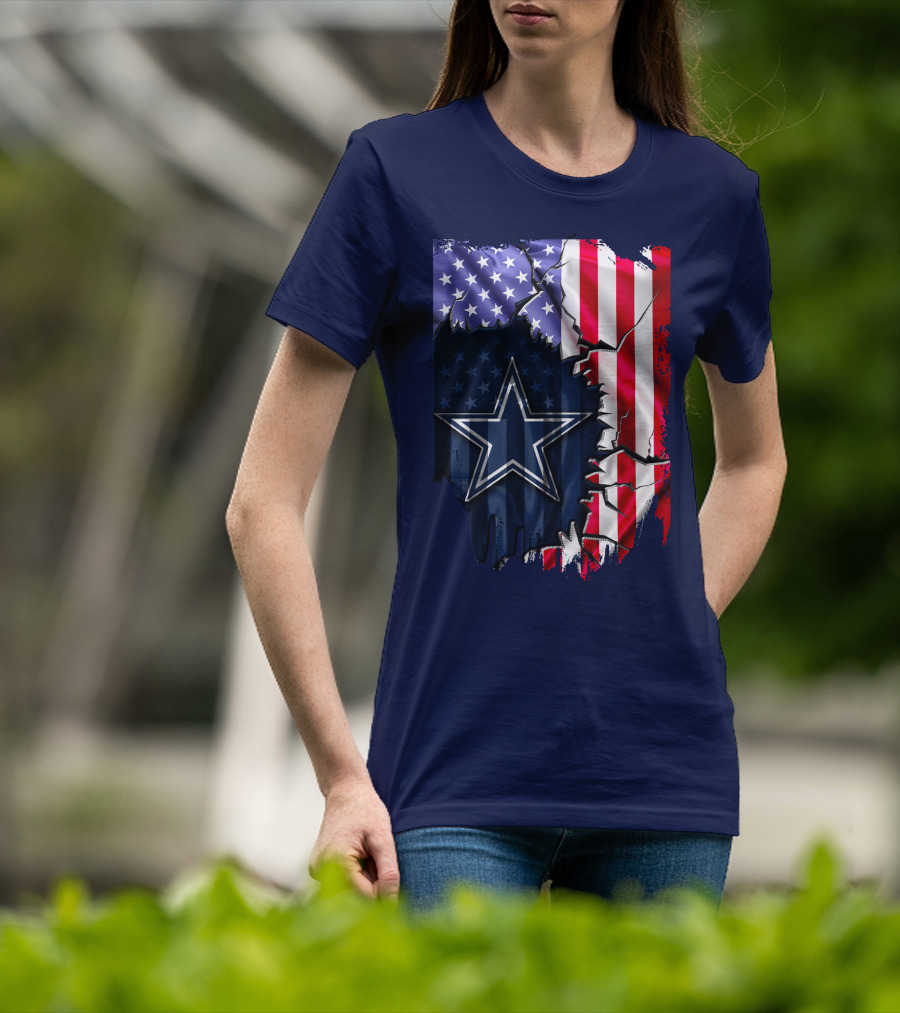 American Flag Dallas Cowboys Star T-Shirt