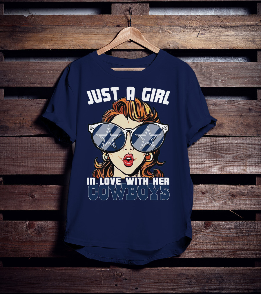Just A Girl In Love With Her Cowboys T-Shirt