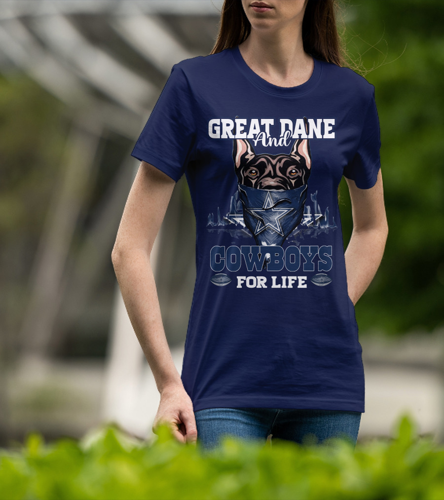 Great Dane And Cowboys For Life T-Shirt