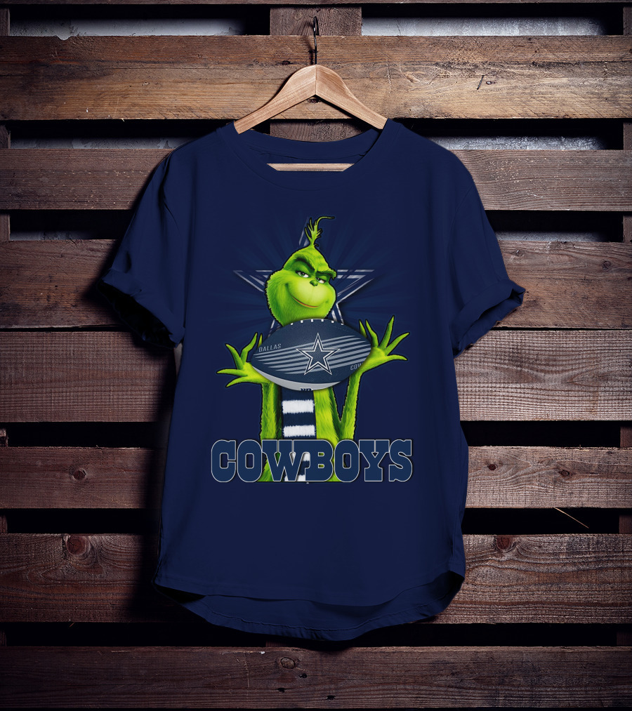 Grinch Dallas Cowboys Football T-Shirt