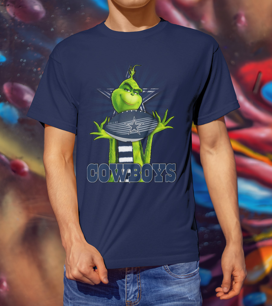 Grinch Dallas Cowboys Football T-Shirt