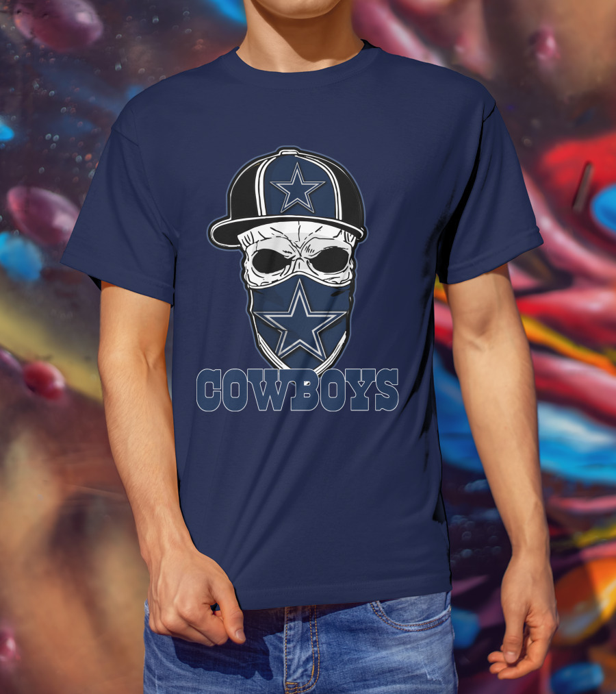 Cowboys Skull Star Hat T-Shirt