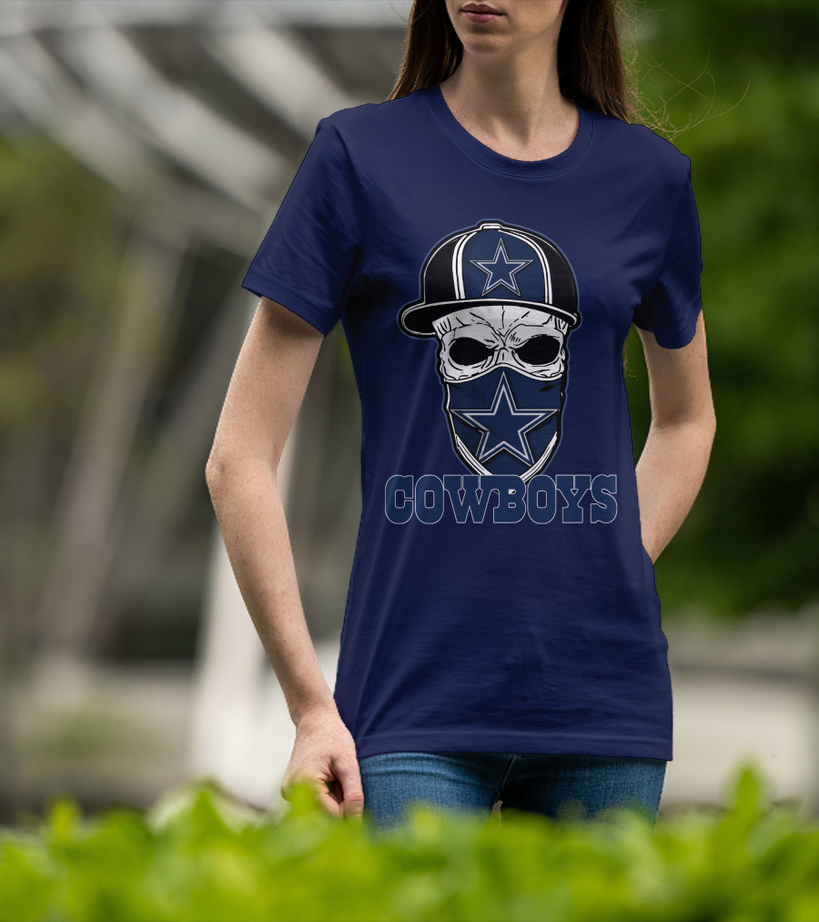 Cowboys Skull Star Hat T-Shirt