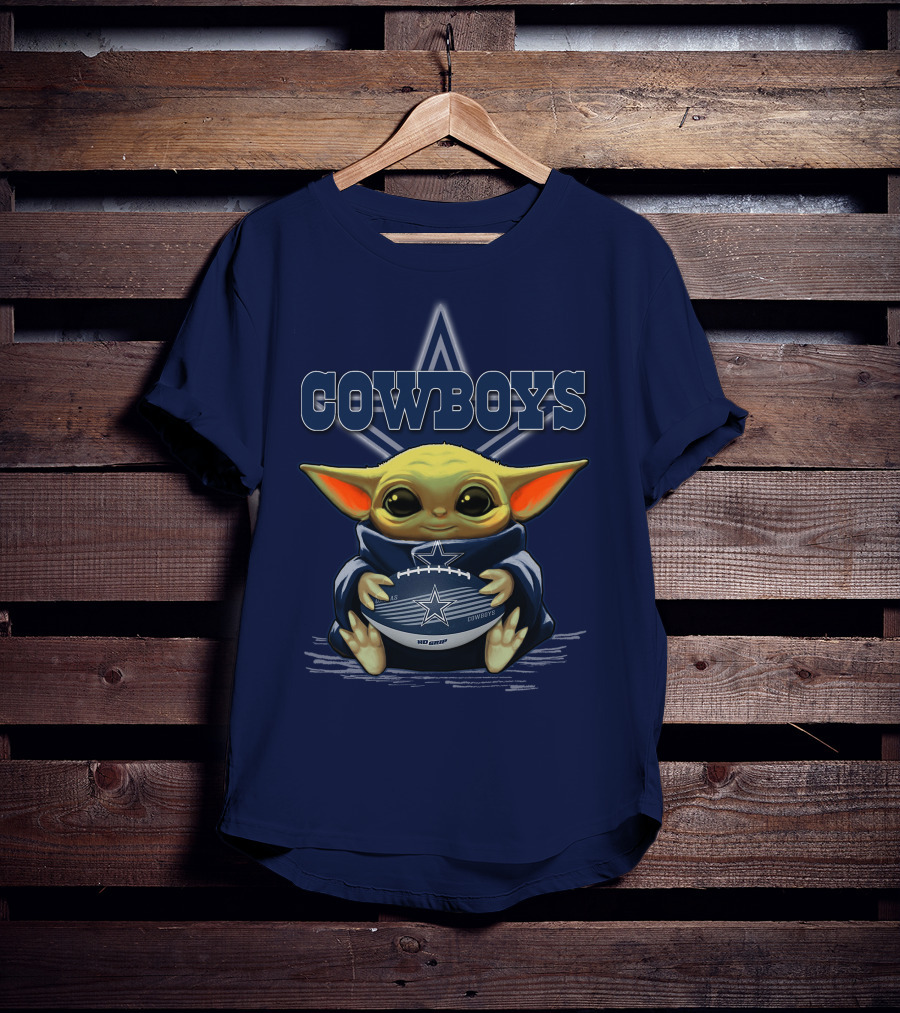 Yoda Cowboys Football Star Wars Dallas Fan Gear T-Shirt