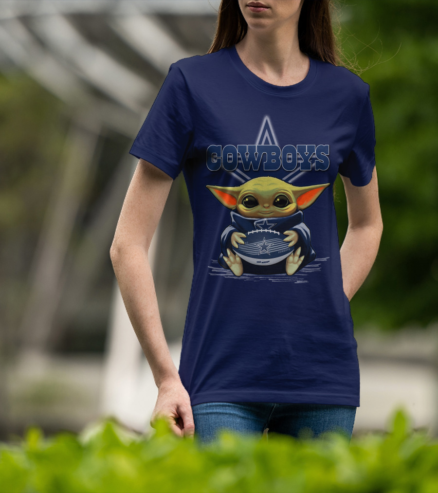 Yoda Cowboys Football Star Wars Dallas Fan Gear T-Shirt