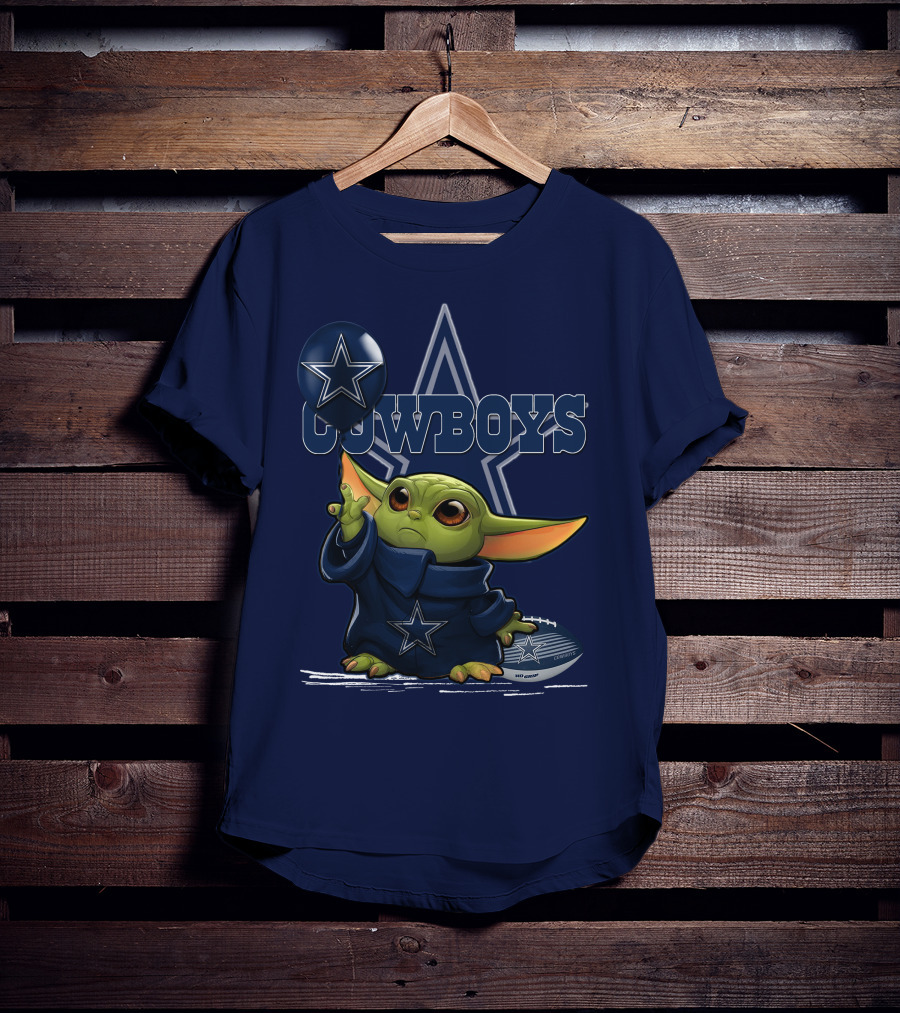 Yoda Dallas Cowboys Star Football Fan T-Shirt