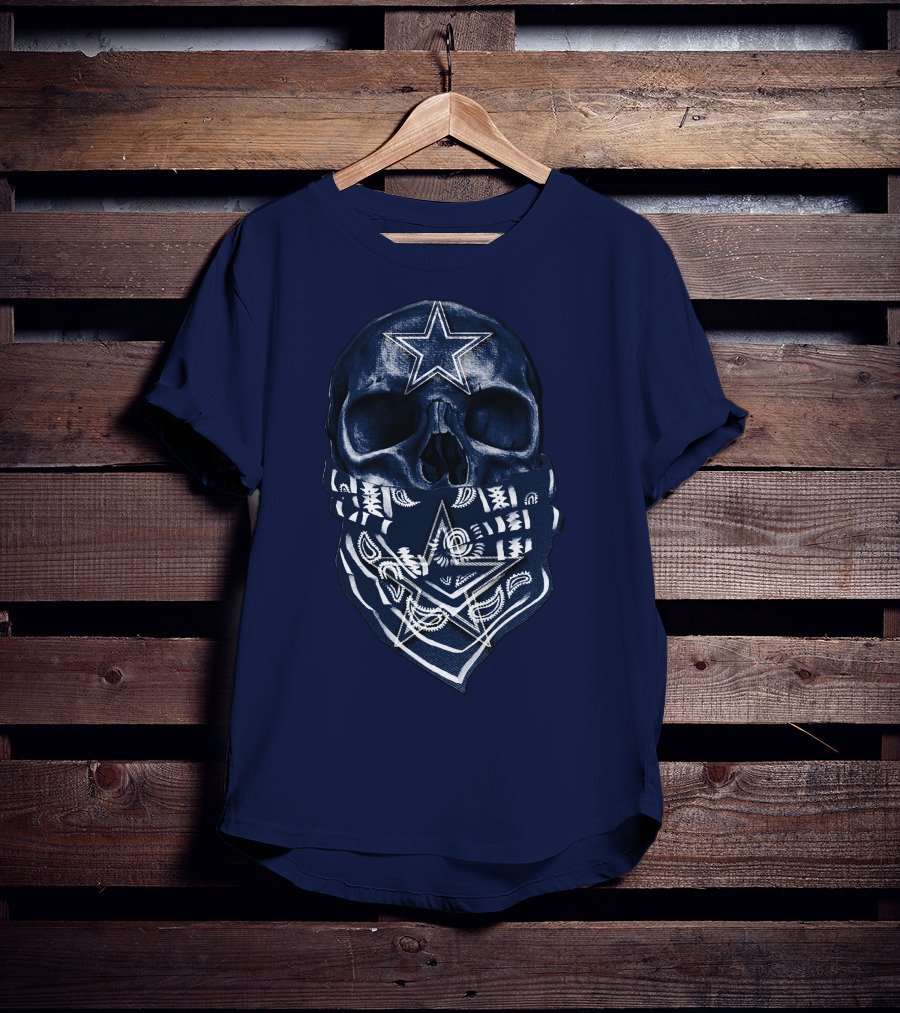 Dallas Cowboys Skull Bandana T-Shirt