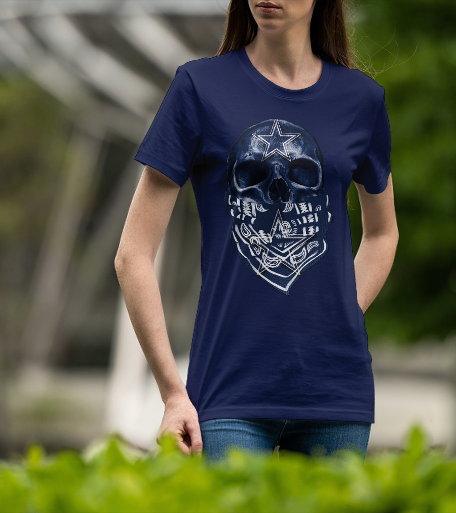 Dallas Cowboys Skull Bandana T-Shirt