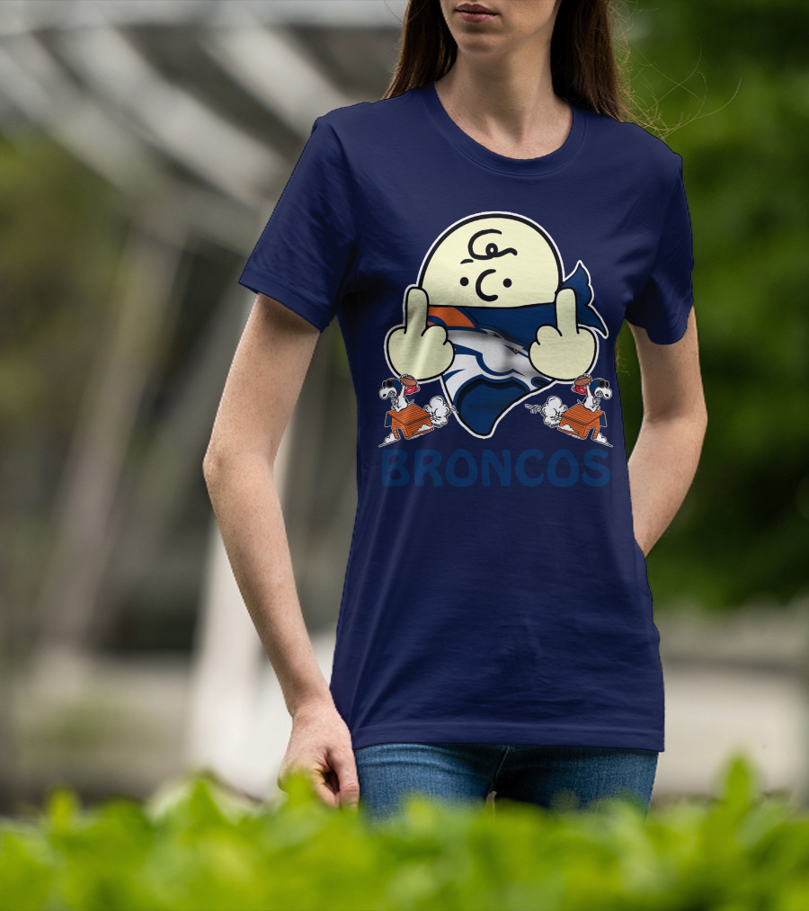 Denver Broncos 28 Iconic Cartoon Characters And Football Team T-Shirt