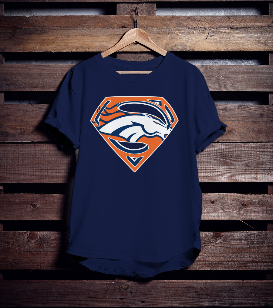 Denver Broncos Superhero Logo T-Shirt