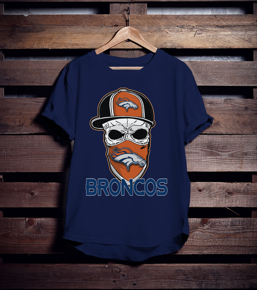Broncos Skull Hat Denver Broncos T-Shirt