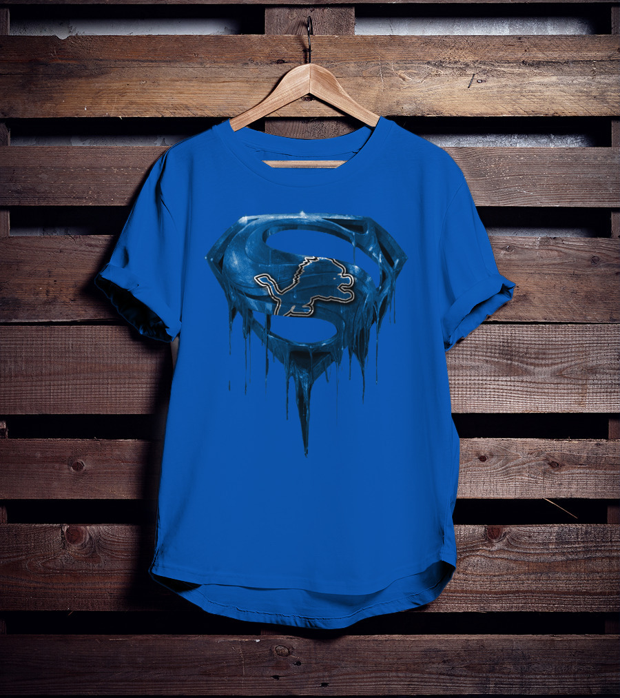 Detroit Lions Superman Symbol Spm T-Shirt