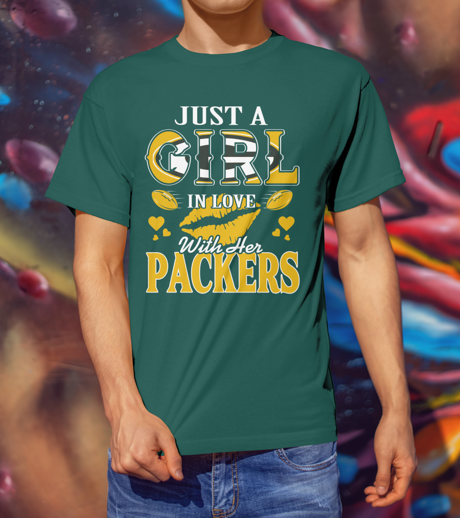 Just A Girl In Love With Her Packers T-Shirt