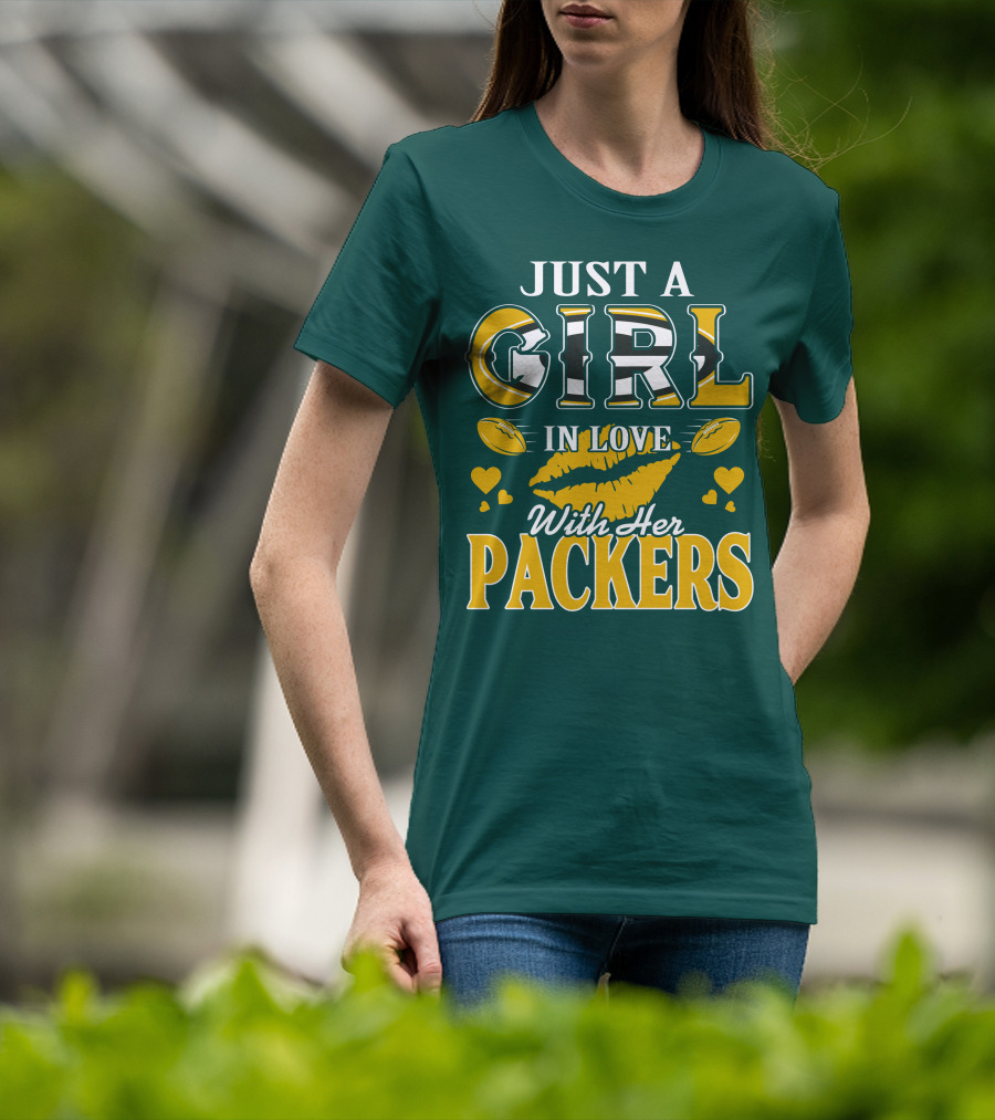Just A Girl In Love With Her Packers T-Shirt