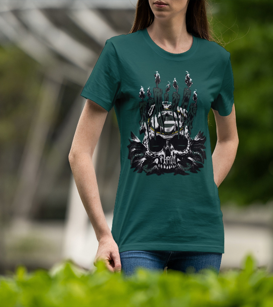 Green Bay Packers Skull Candle T-Shirt