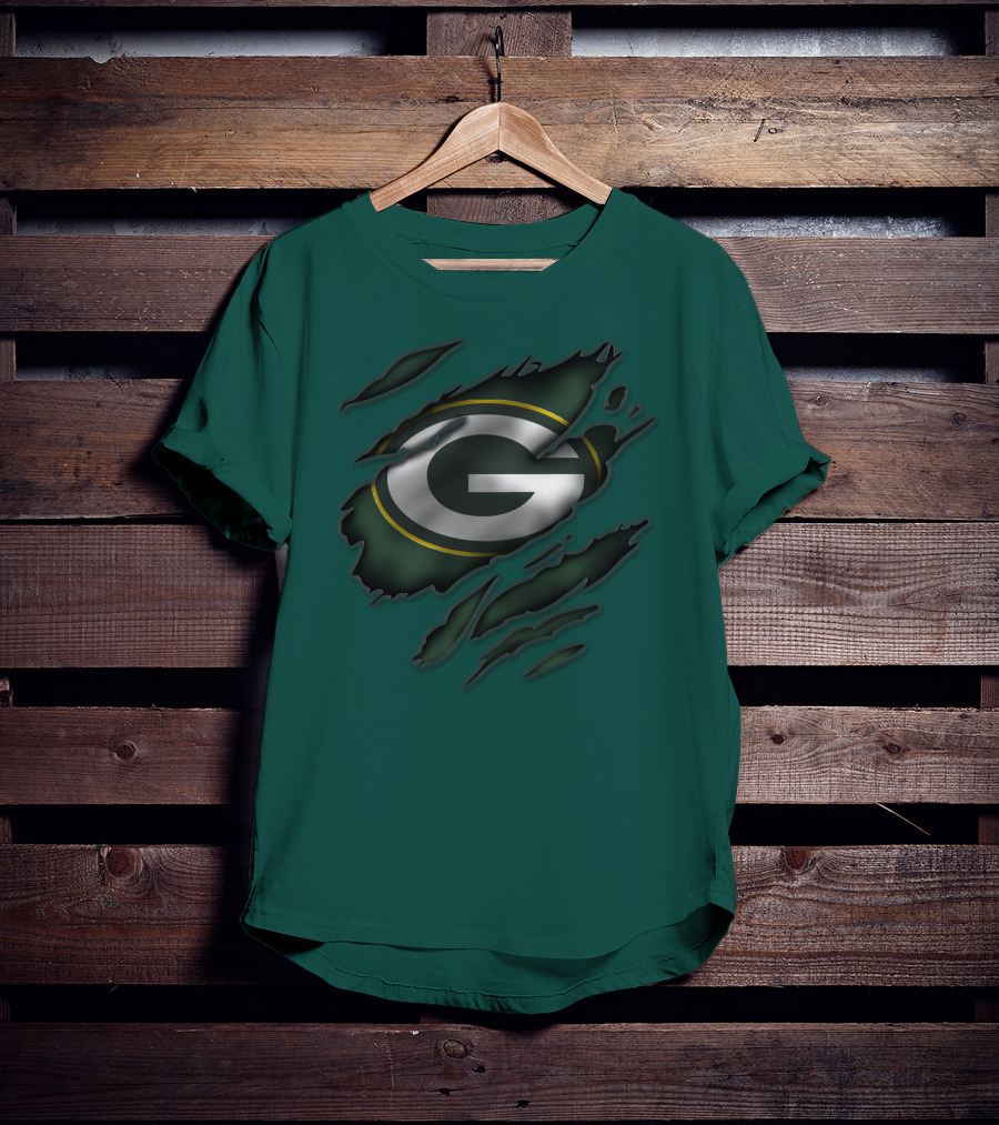 Green Bay Packers Iconic G Logo Tear-Away T-Shirt
