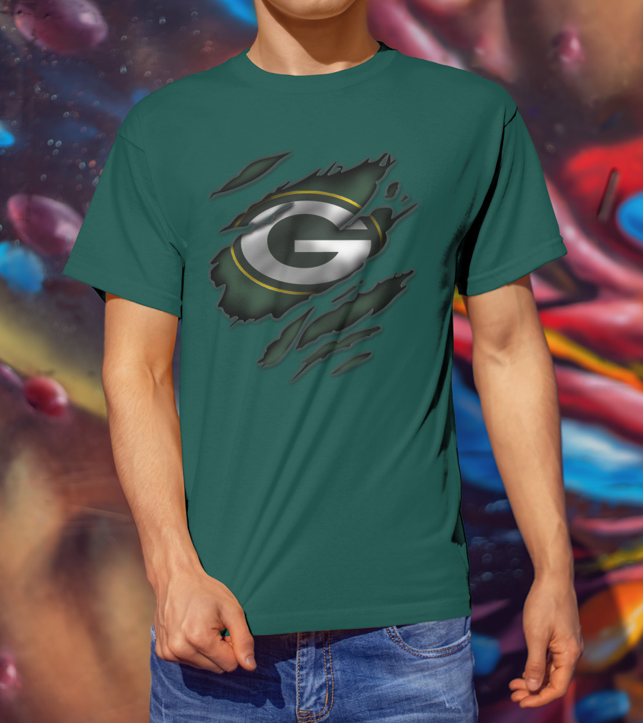 Green Bay Packers Iconic G Logo Tear-Away T-Shirt