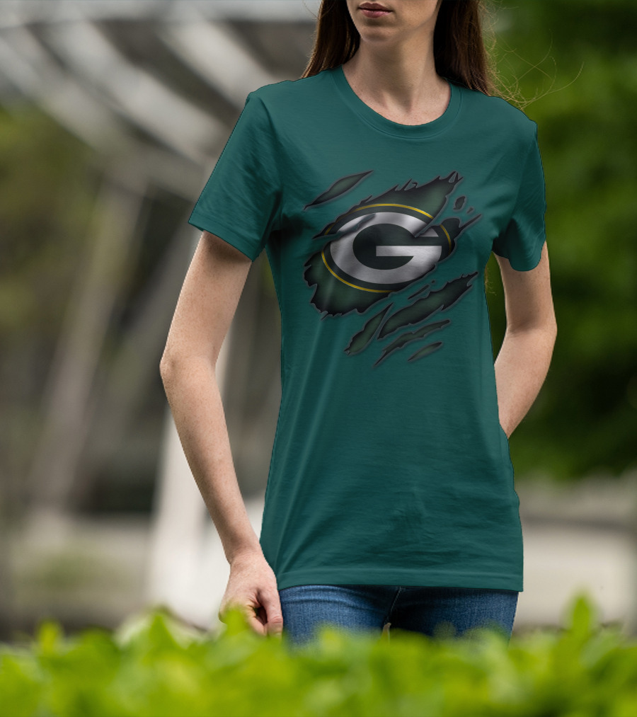 Green Bay Packers Iconic G Logo Tear-Away T-Shirt