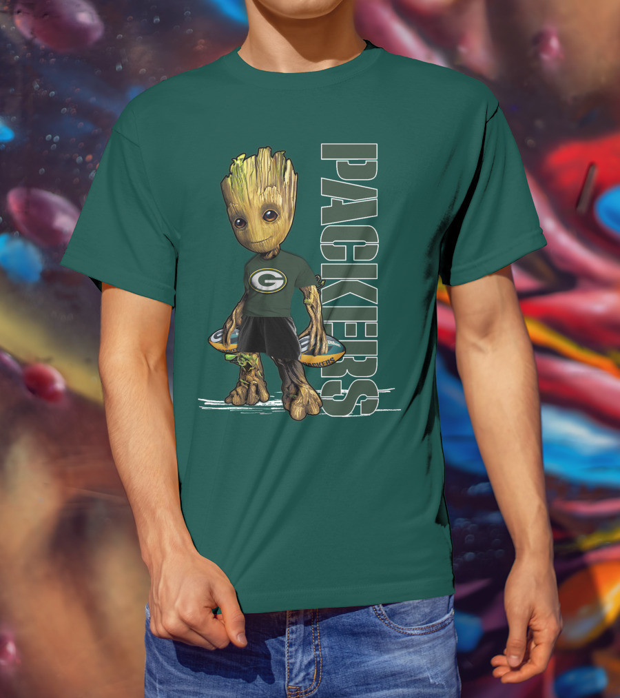 Groot Green Bay Packers Football Fan T-Shirt