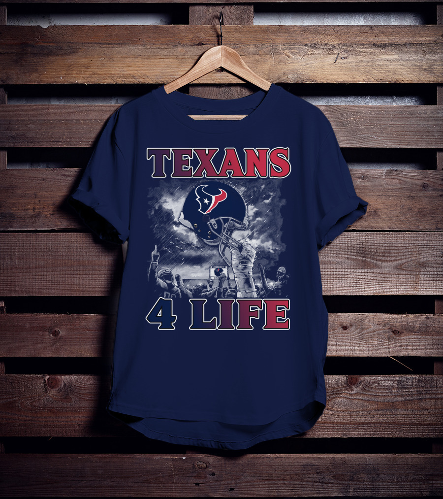 Texans 4 Life Helmet Celebration T-Shirt