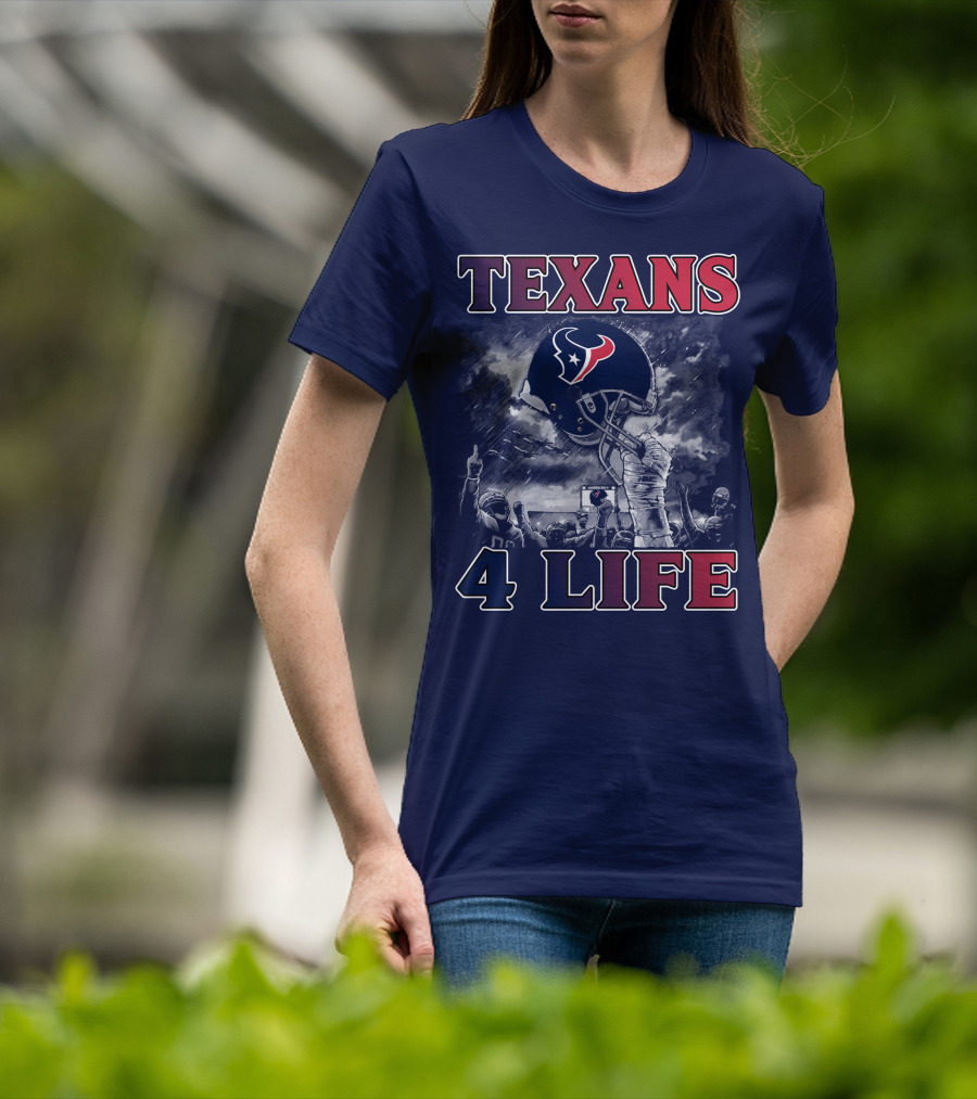 Texans 4 Life Helmet Celebration T-Shirt