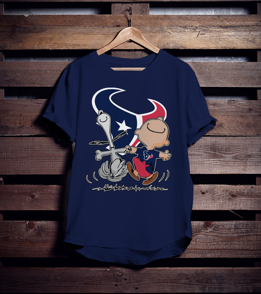 Houston Texans Snoopy And Friends Dance Vui Lòng Không Dùng Peanυts Này T-Shirt