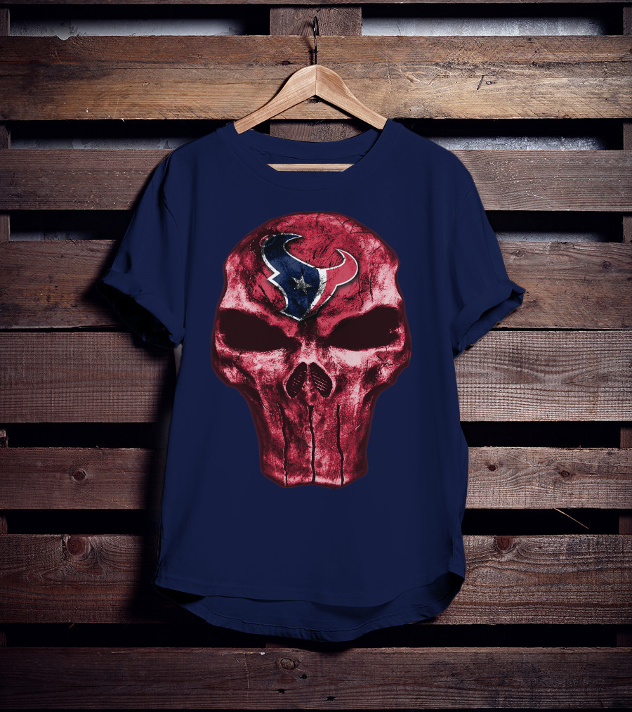 Houston Texans Skull Emblem T-Shirt