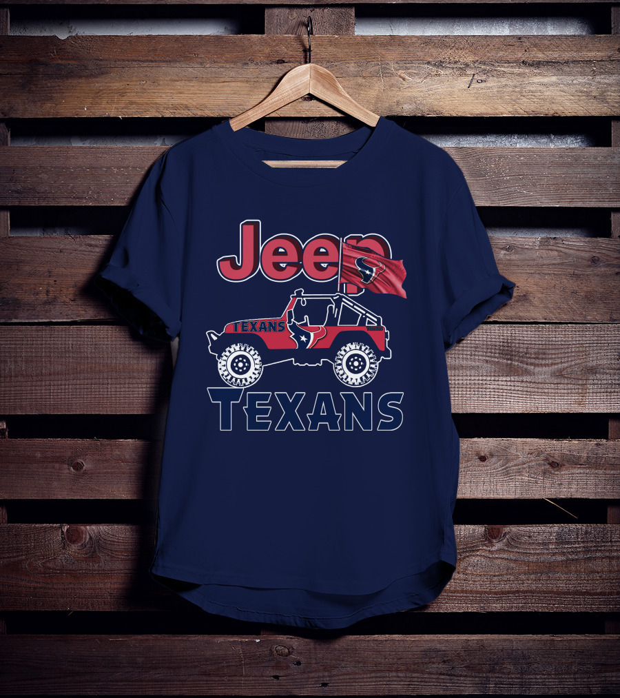 Jeep Texans Houston NFL Flag T-Shirt