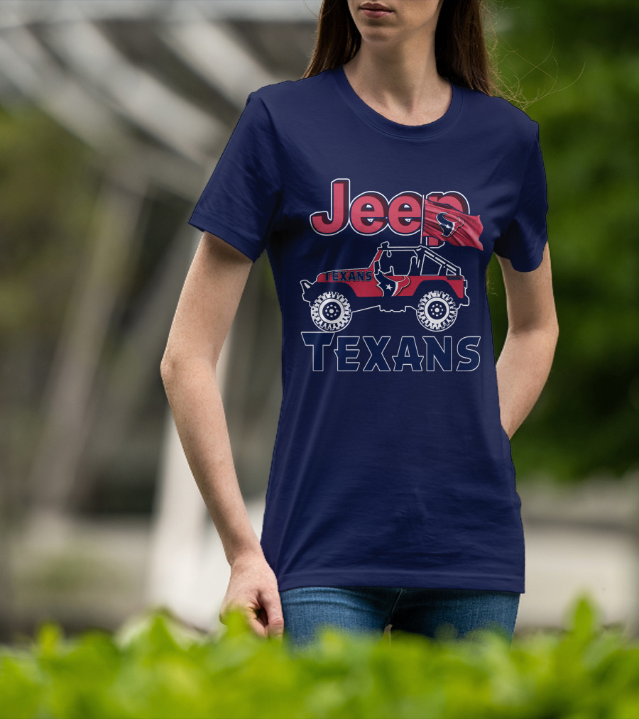 Jeep Texans Houston NFL Flag T-Shirt