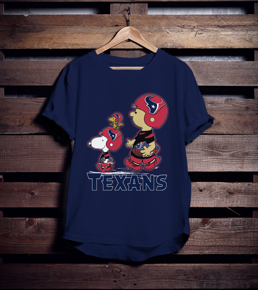 Houston Texans Snpfootball Cartoon Characters T-Shirt