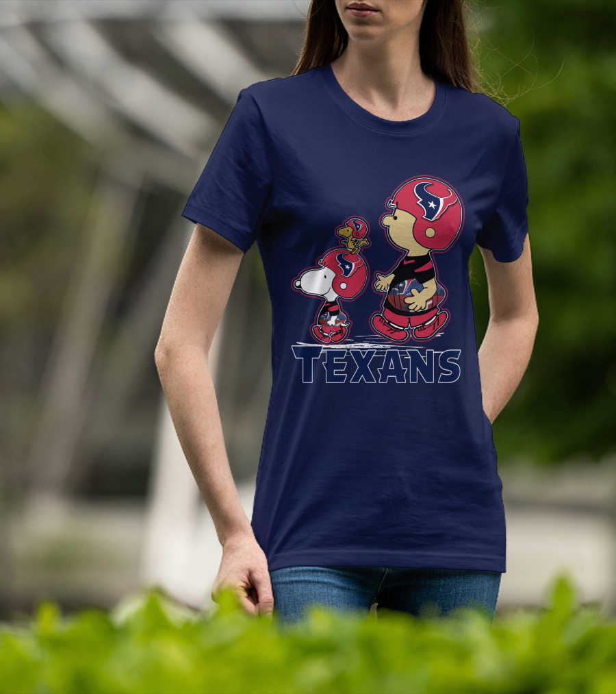 Houston Texans Snpfootball Cartoon Characters T-Shirt