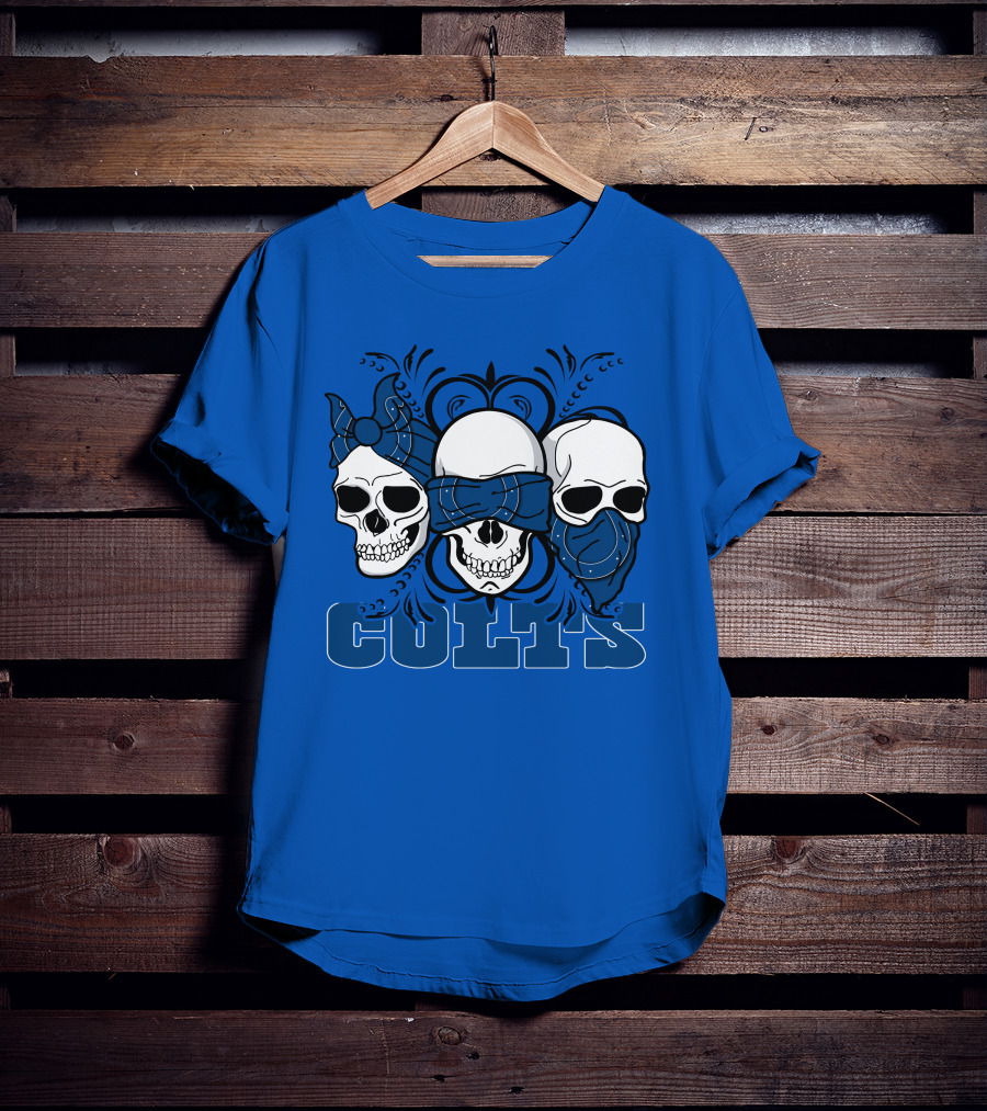 Colts 3 Skull Bandana T-Shirt