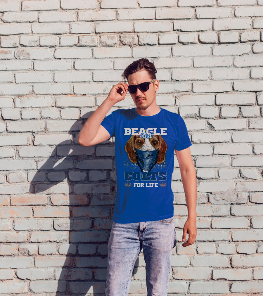 Beagle And Colts For Life Indianapolis Colts T-Shirt