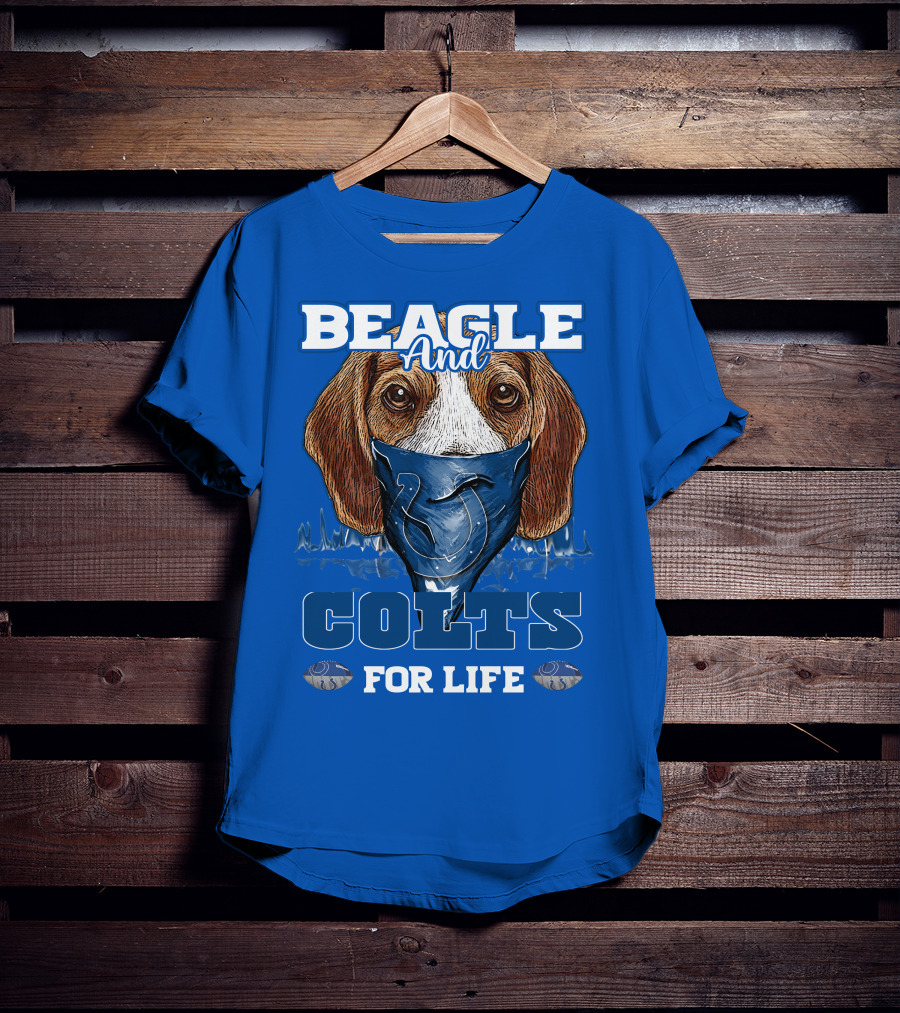 Beagle And Colts For Life Indianapolis Colts T-Shirt