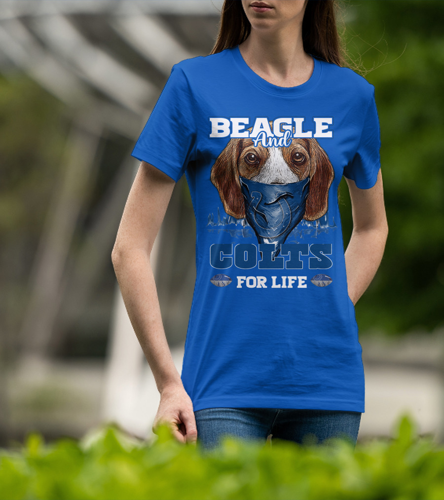 Beagle And Colts For Life Indianapolis Colts T-Shirt