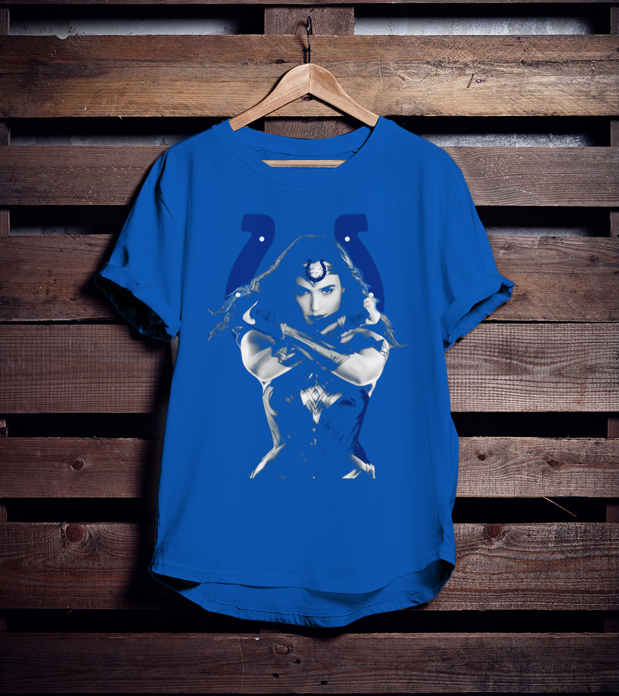 Indianapolis Colts 63 Wonder Woman Logo T-Shirt