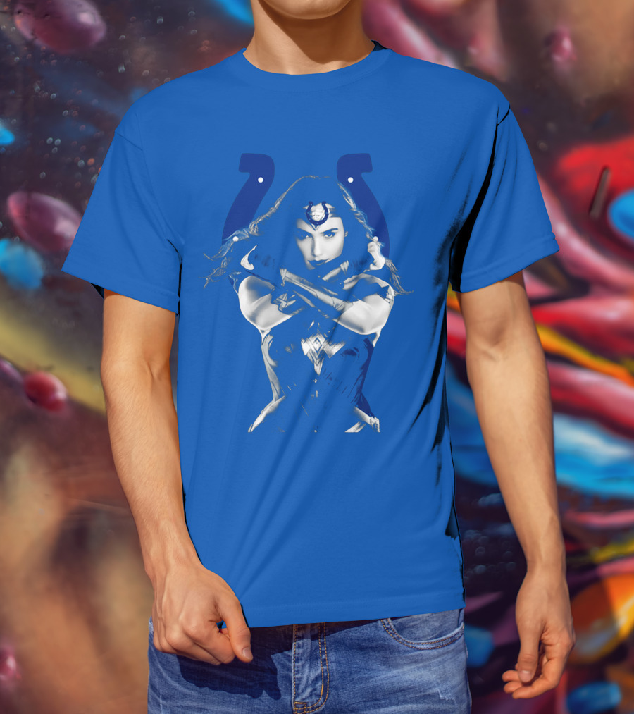 Indianapolis Colts 63 Wonder Woman Logo T-Shirt