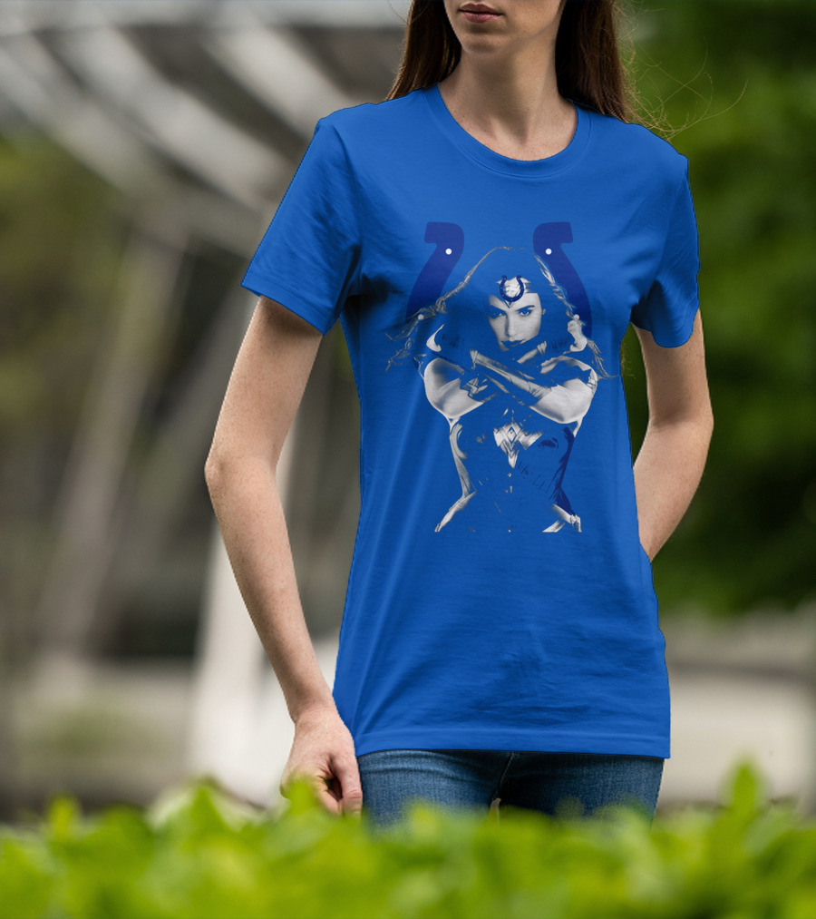 Indianapolis Colts 63 Wonder Woman Logo T-Shirt