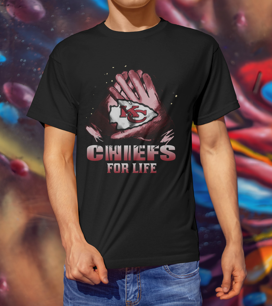 Kansas City Chiefs 15 Kc Logo Chiefs For Life T-Shirt