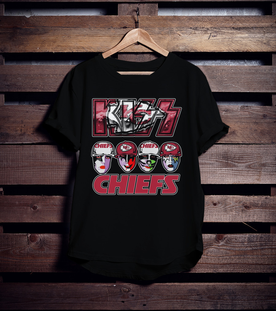 Kiss Chiefs Kansas City Faces Chiefs T-Shirt