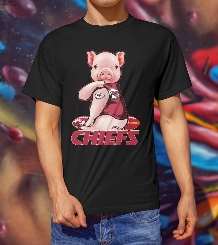 Pig Chiefs Kansas City Football Fan Gear T-Shirt