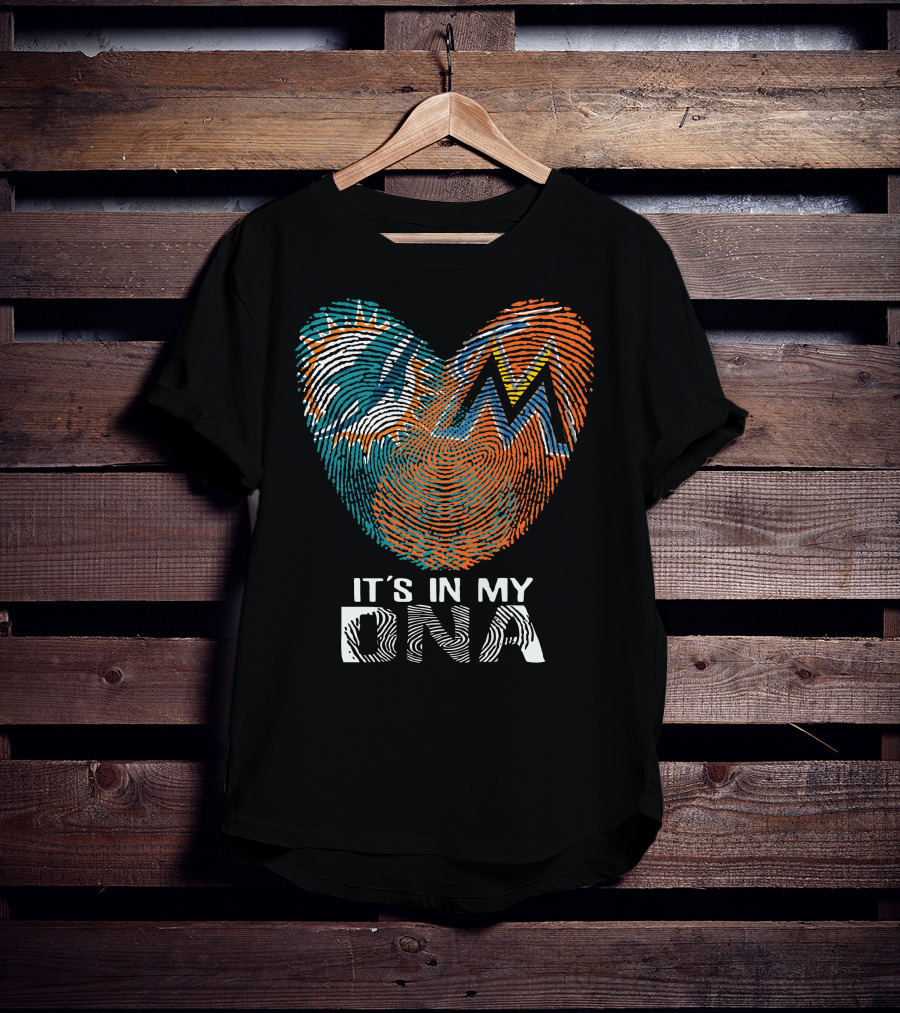 Miami Dolphins Marlins It's In My Dna T-Shirt