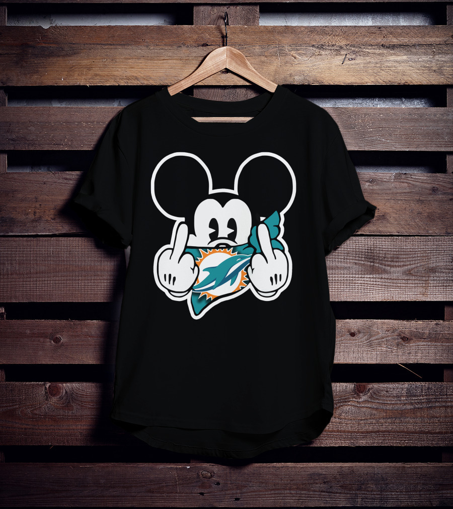Miami Dolphins 63 Mickey Mouse T-Shirt