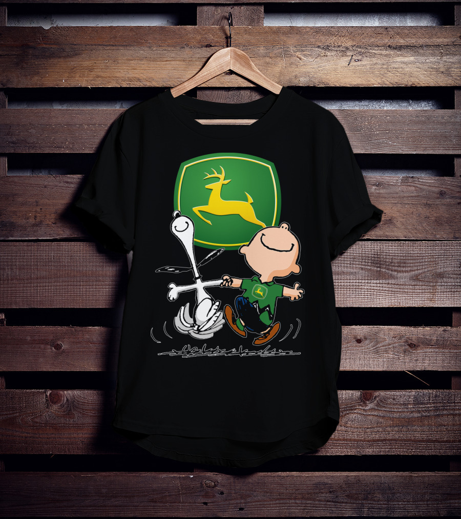 Snoopy Dance JD John Deere Peanuts T-Shirt