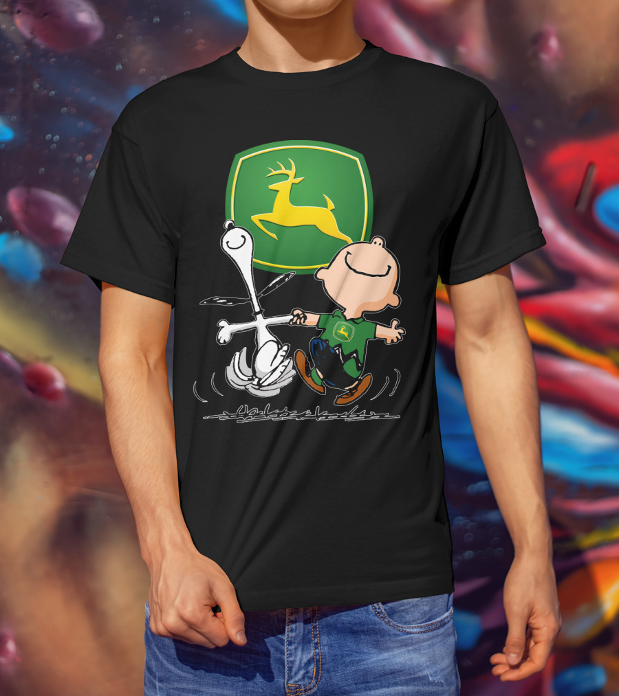 Snoopy Dance JD John Deere Peanuts T-Shirt