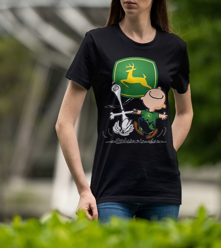Snoopy Dance JD John Deere Peanuts T-Shirt