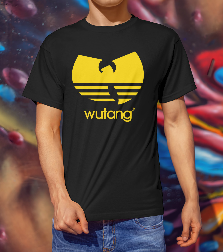 Wutang Yellow Iconic Symbol And Text T-Shirt